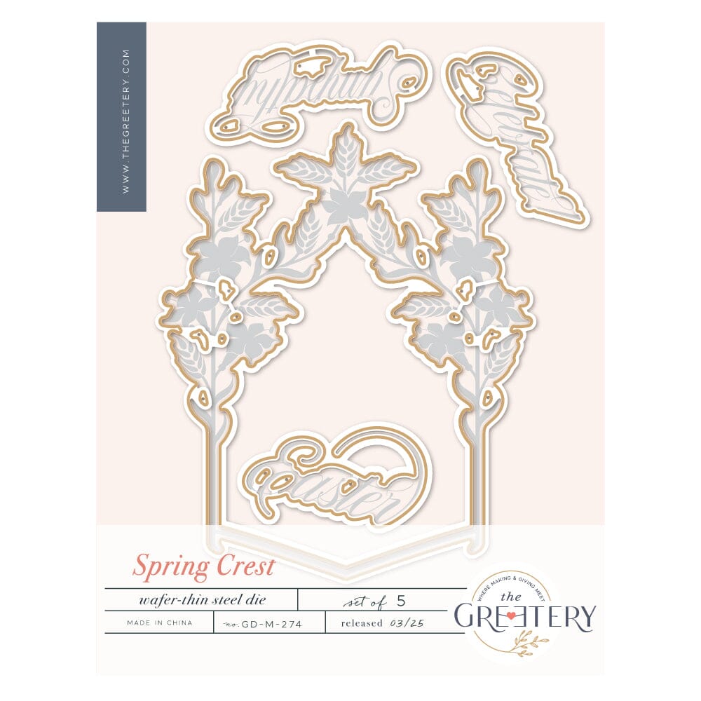 Spring Crest Die – The Greetery