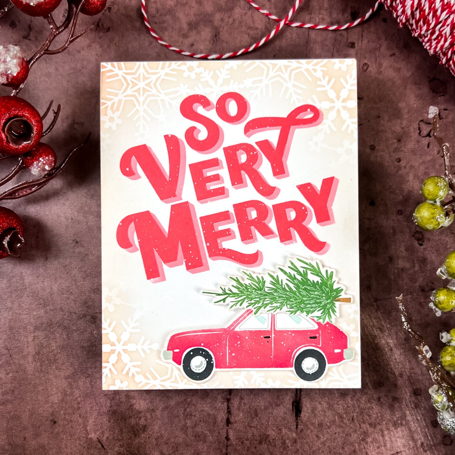 Plaid Tidings: Very Merry Stamp Set
