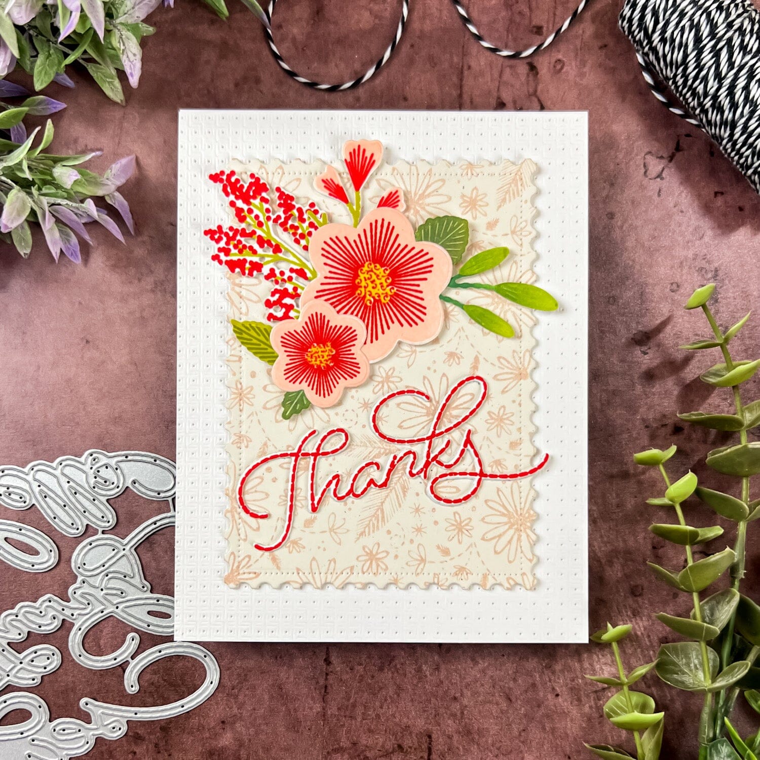 Sentiment Stamps Stitched Sentiments Stamp Set – The Greetery
