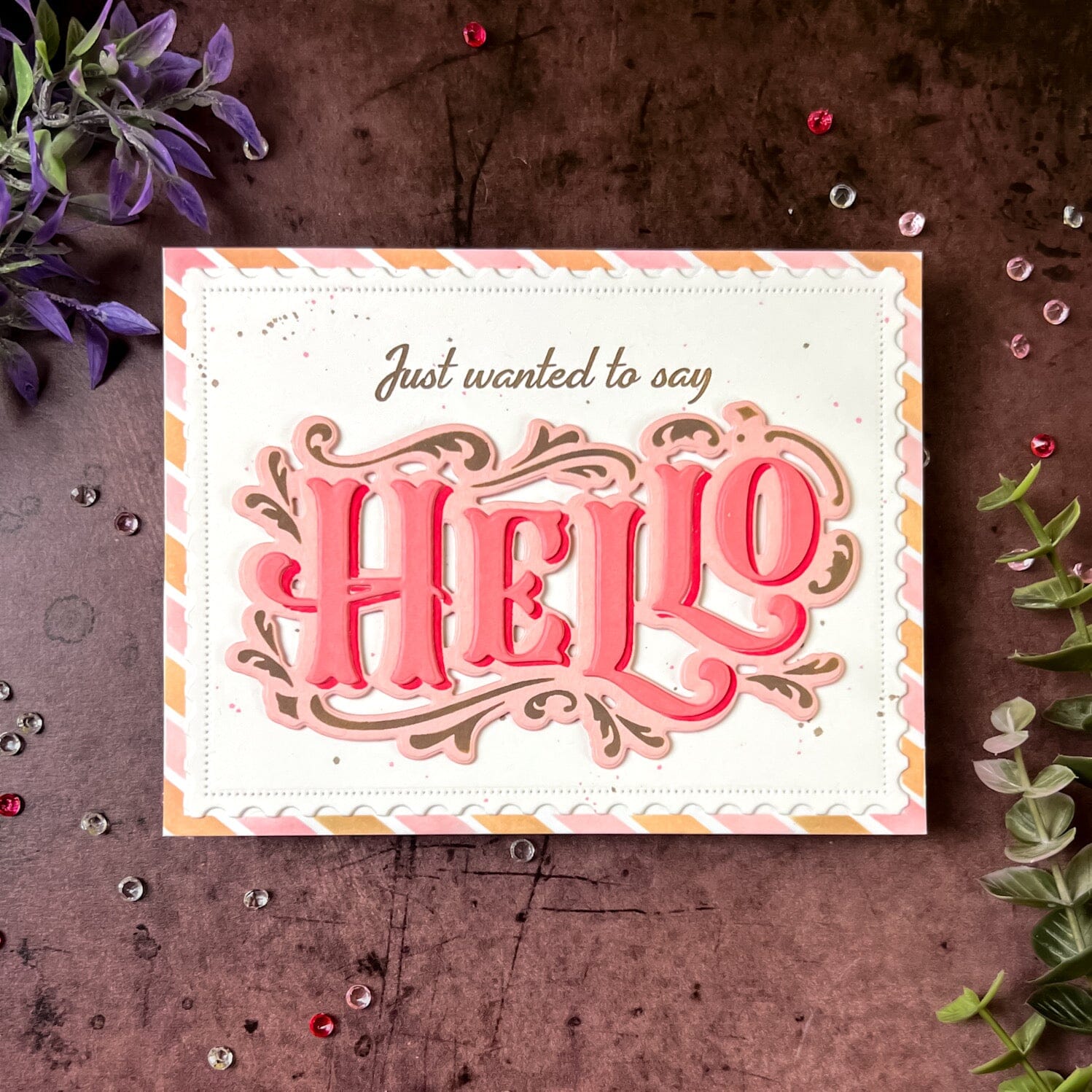 Flourished Phrases Hello Die