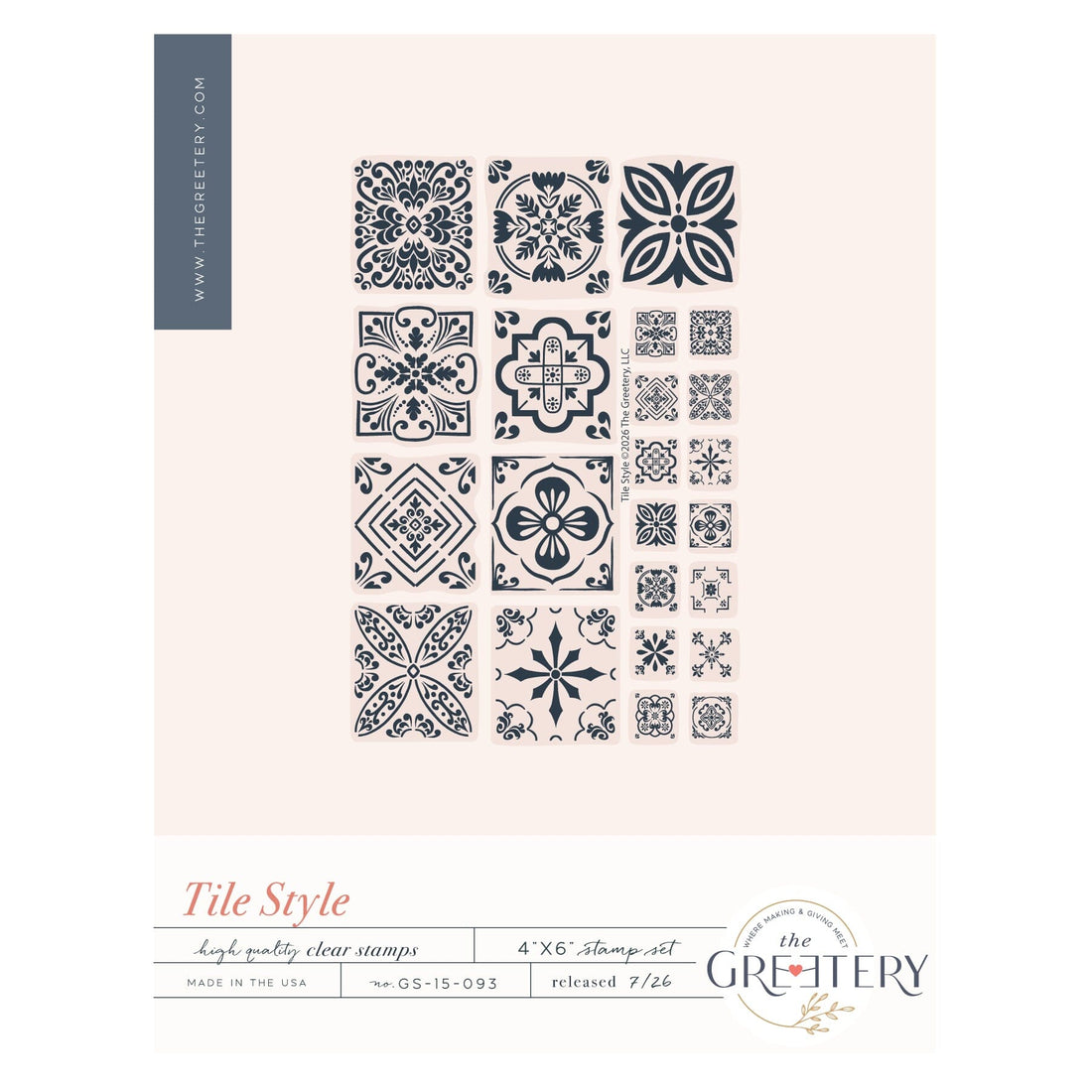 Tile Style Stamp Set