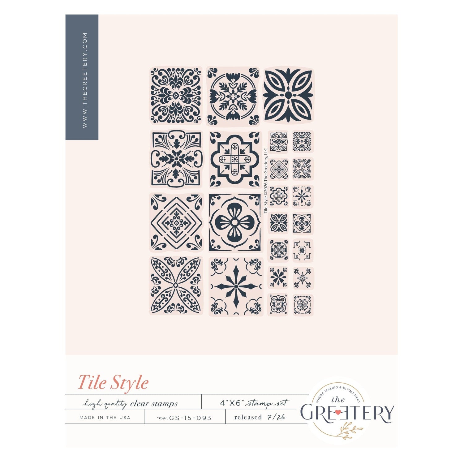 Tile Style Stamp Set