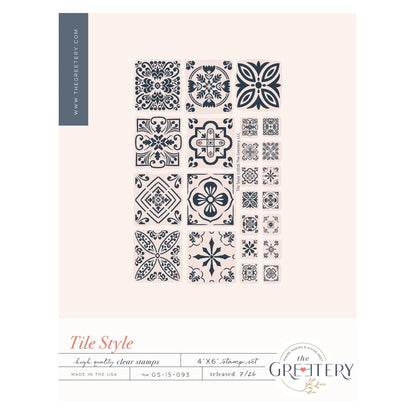 Tile Style Stamp Set
