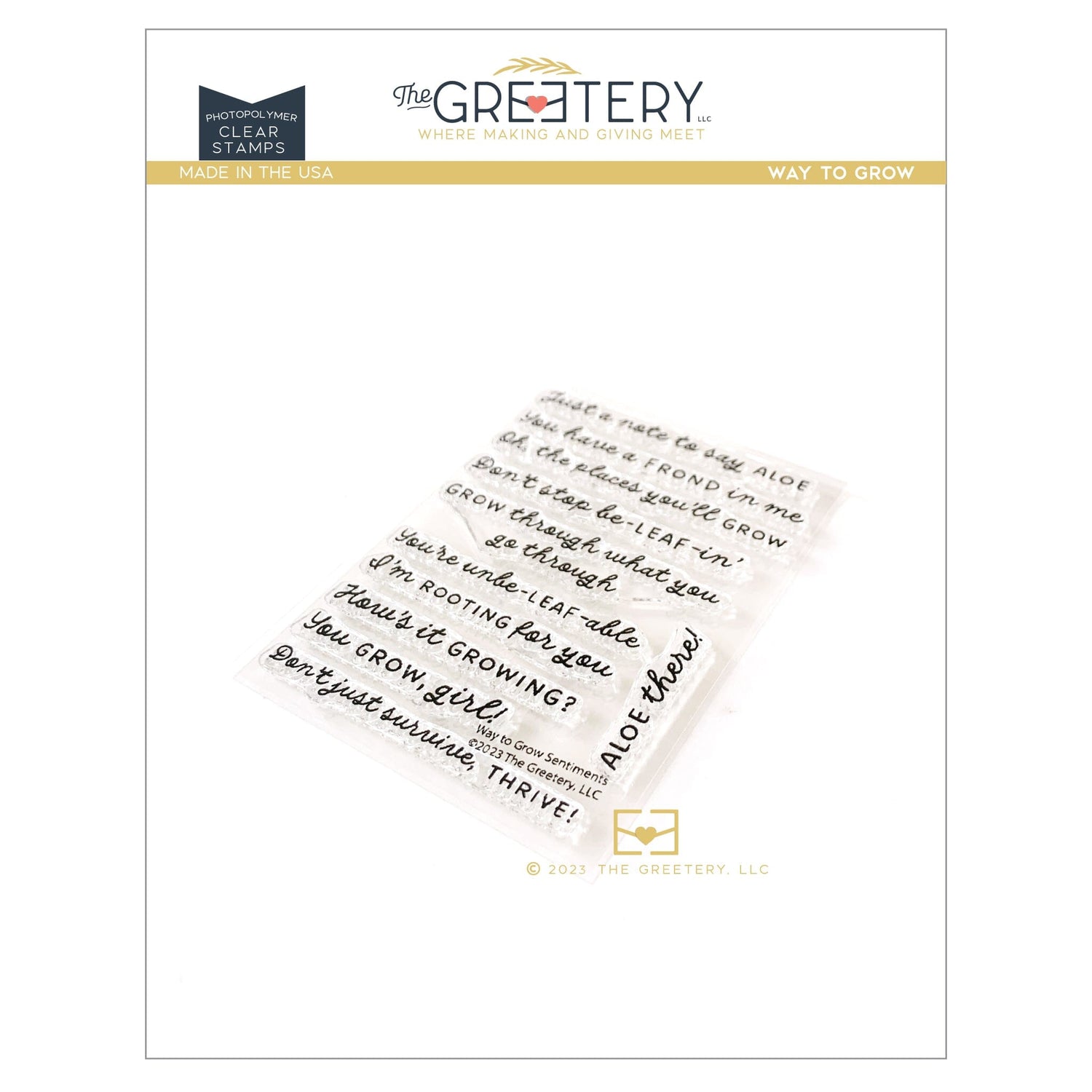 Way to Grow Stamp Set
