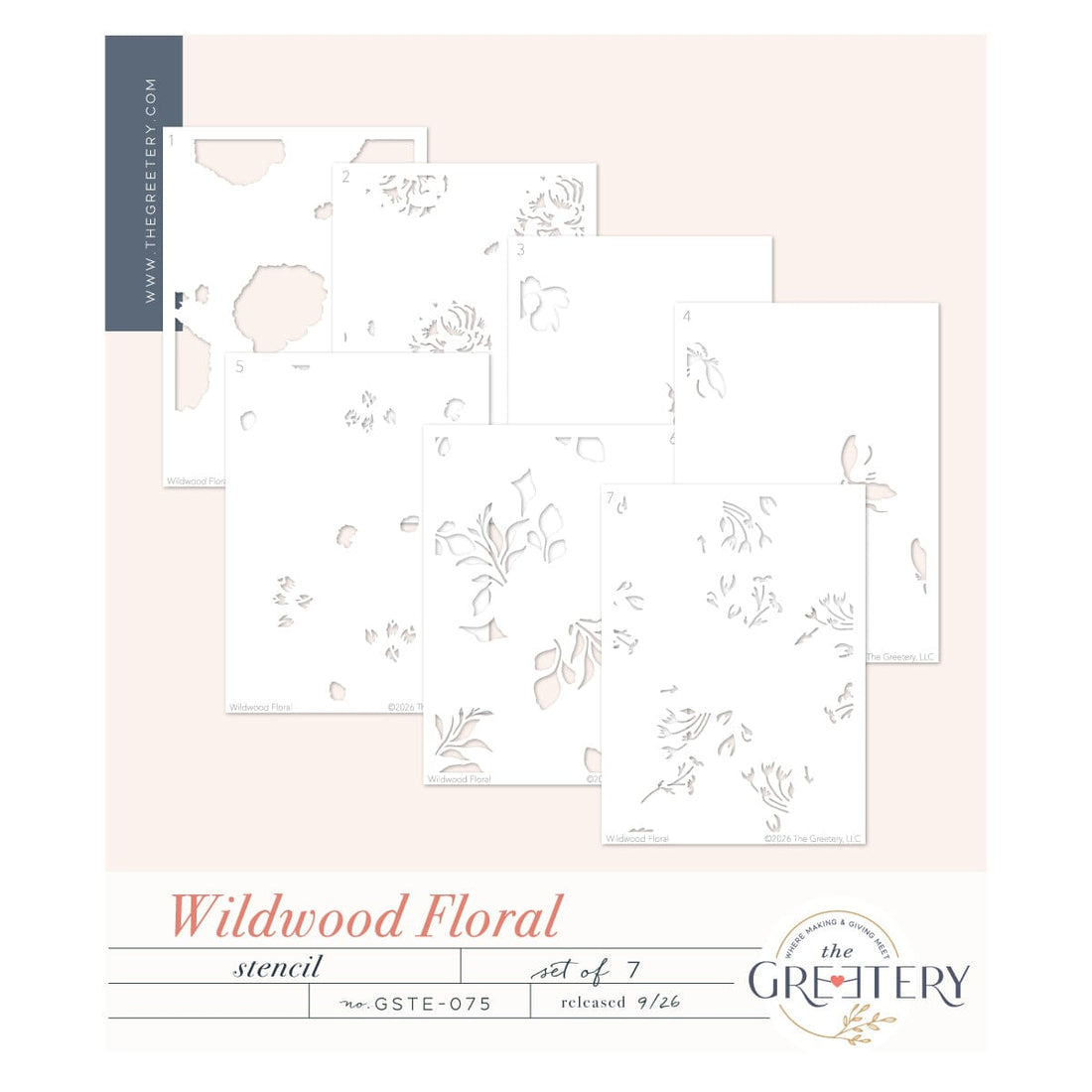 Wildwood Floral Stencil