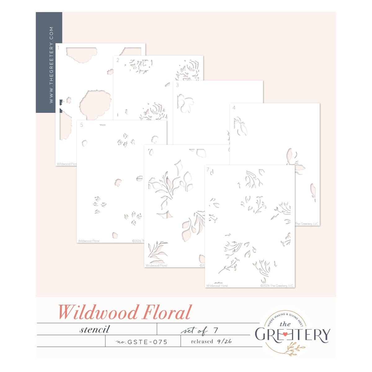 Wildwood Floral Stencil