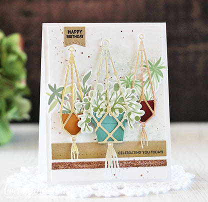 sizzix hanging planter die Macra-Made For You Die