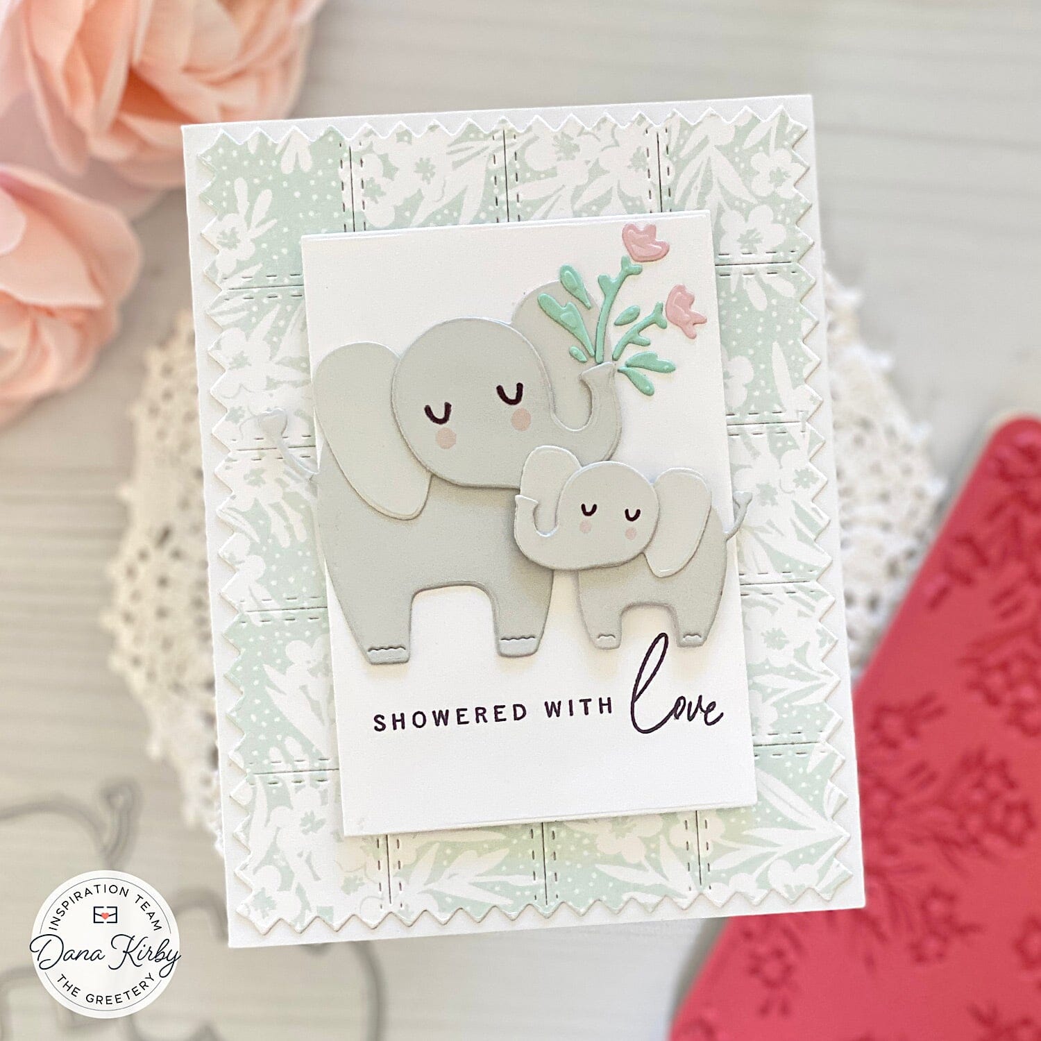Spring Meadow Background Stamp