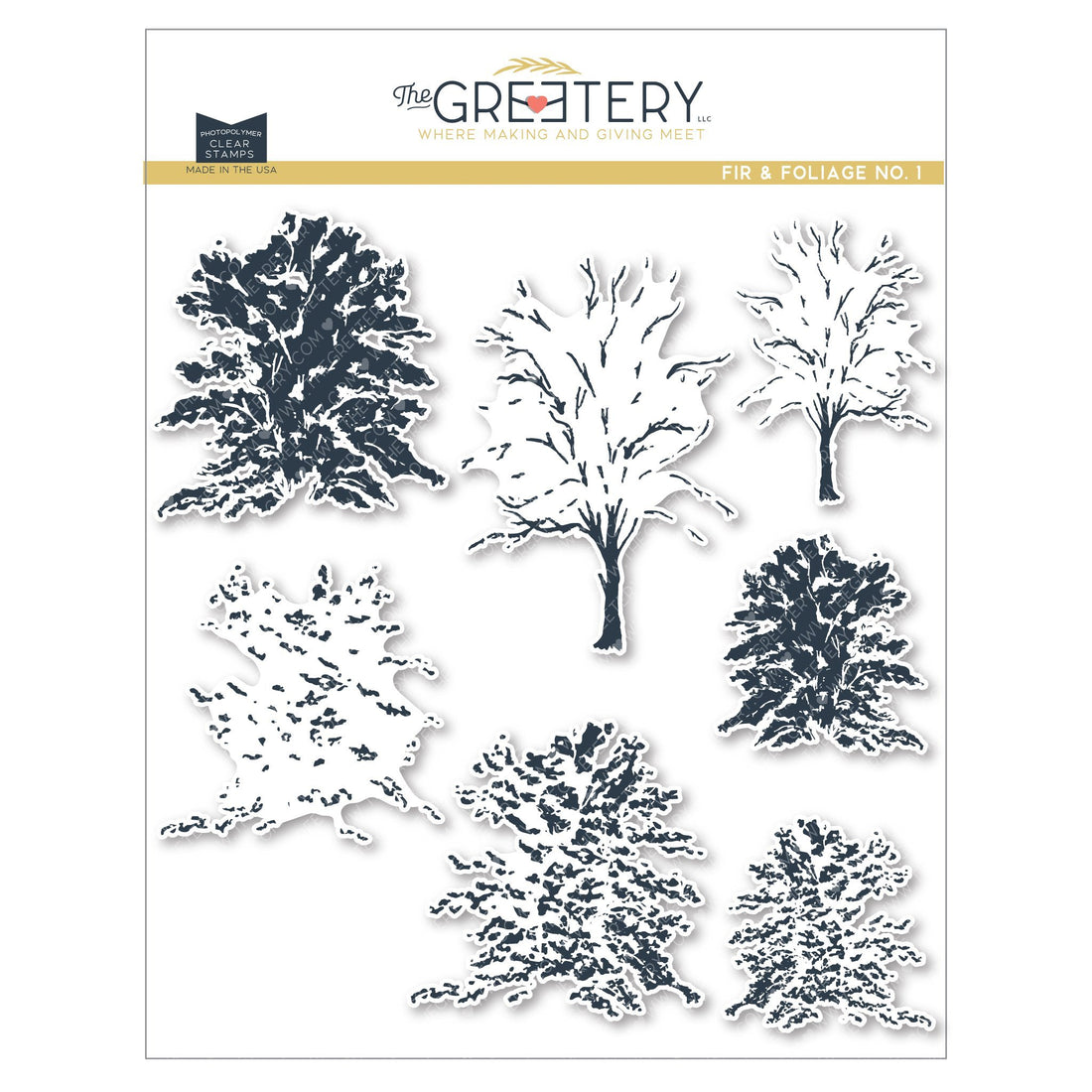 Fir &amp; Foliage No. 1 Stamp Set