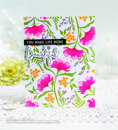 Print Shop: Fresh Floral Stamp + Stencil