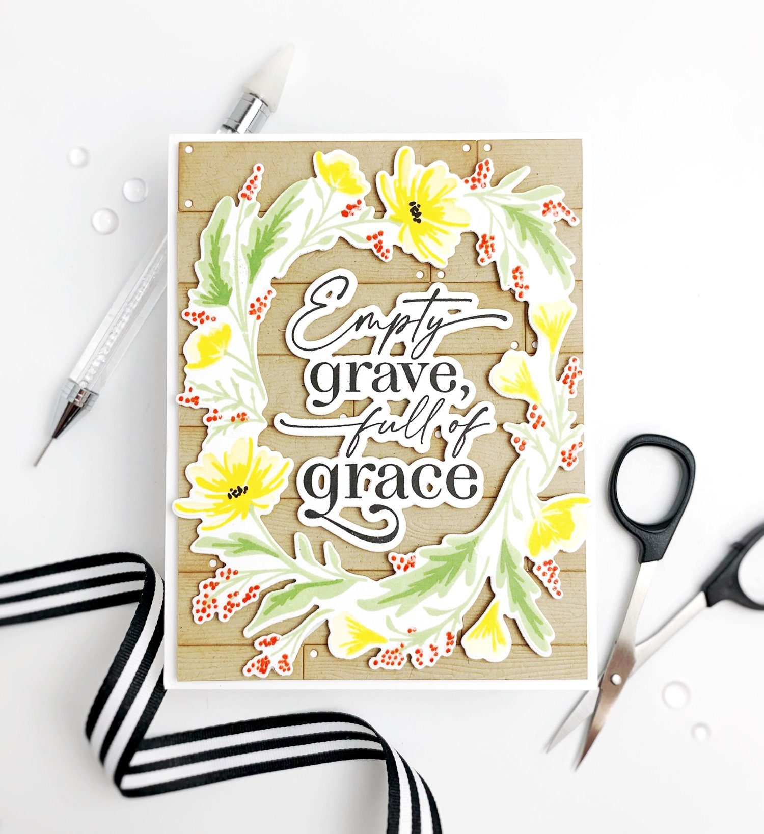 Print Shop: Floral Frame Stamp + Stencil – The Greetery