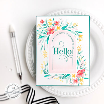 Floral Arches Stamp + Stencil