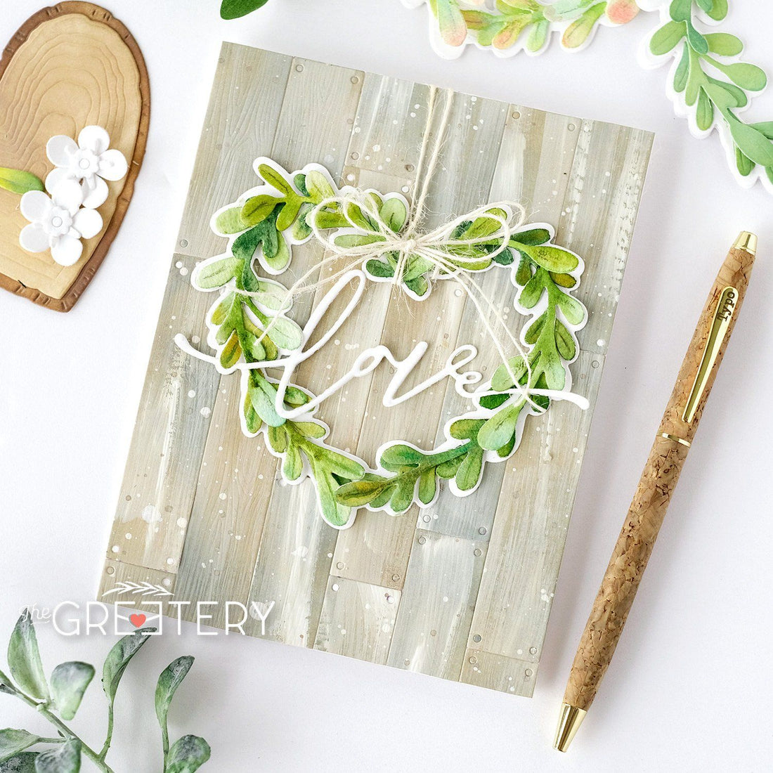 Boxwood Heart Details Die