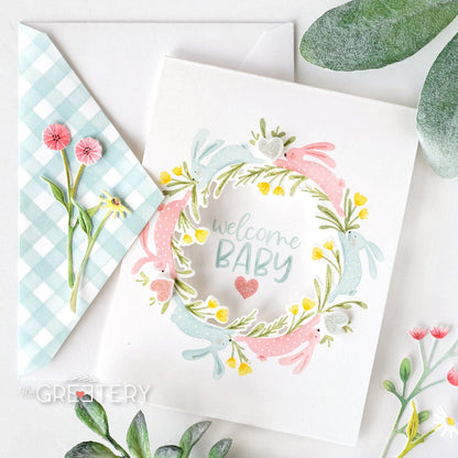 Bunny Hop Stamp + Stencil