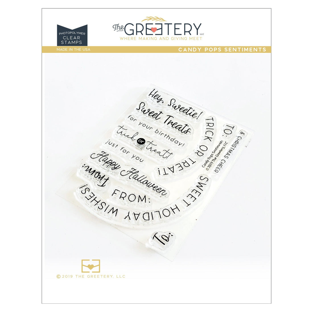 Candy Pops Sentiments Stamp Set