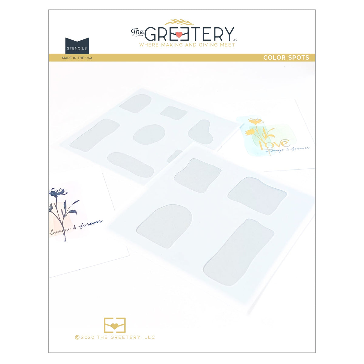 Color Spots Stencil – The Greetery