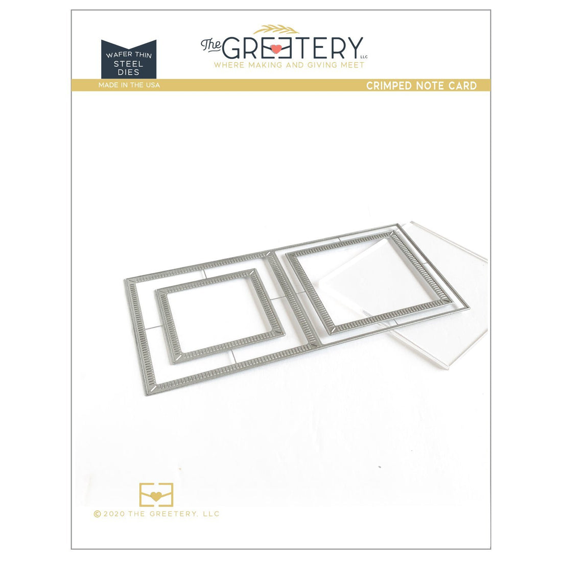Crimped Notecard Die