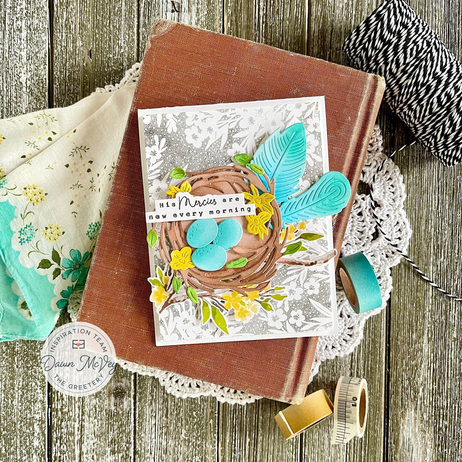 Spring Meadow Background Stamp
