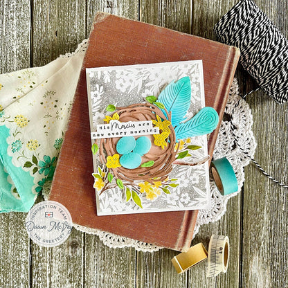 Spring Meadow Background Stamp