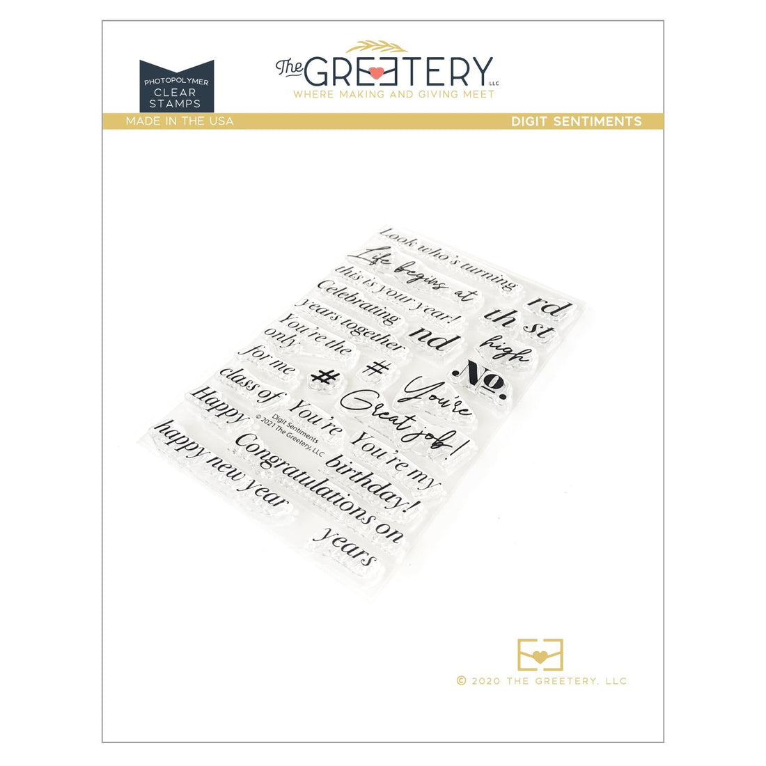Digit Sentiments Stamp Set