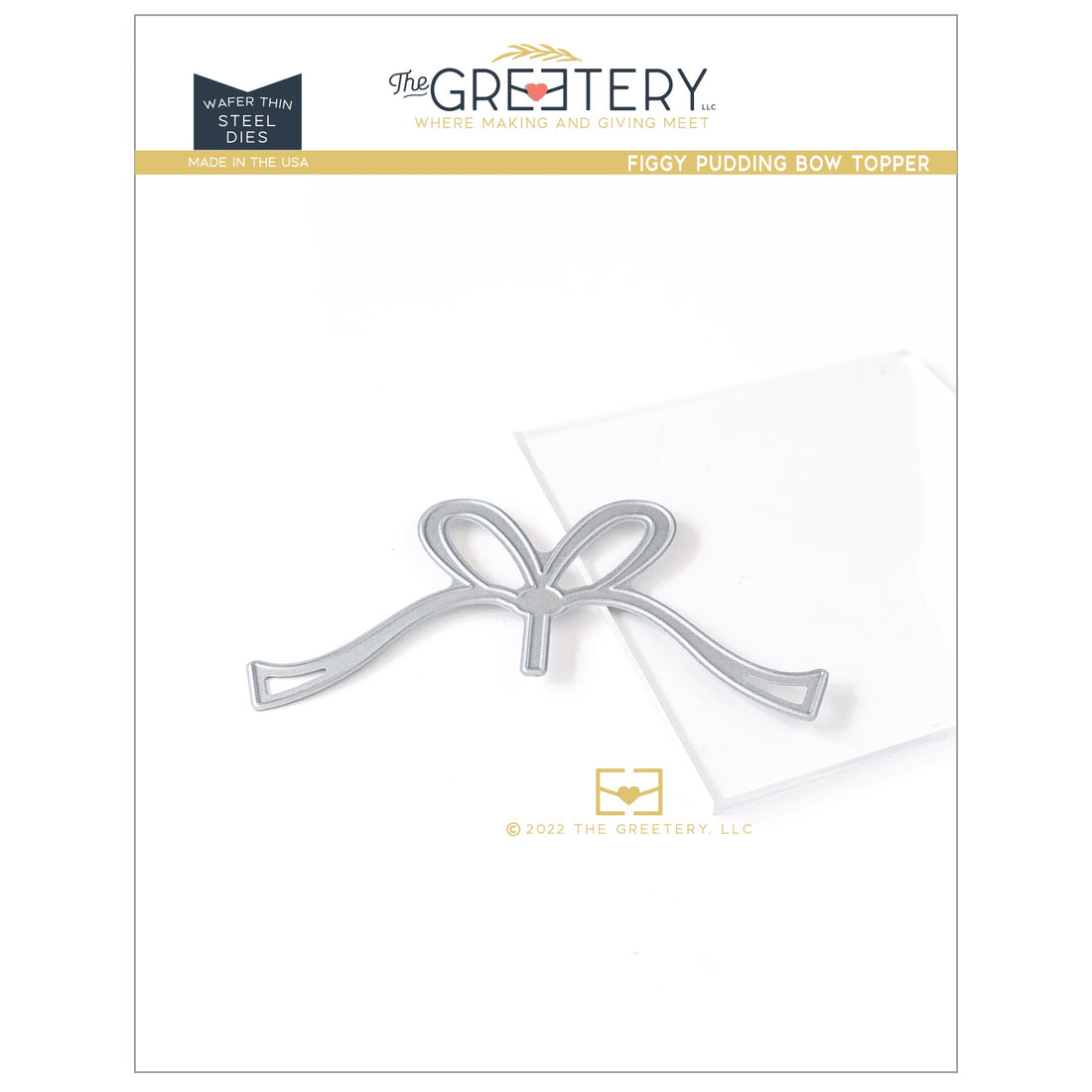 Figgy Pudding Bow Topper Die