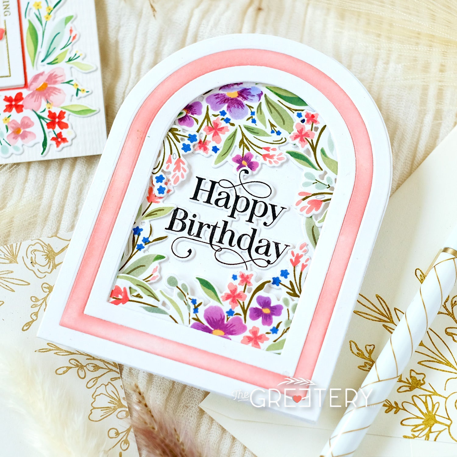 Floral Arches Stamp + Stencil