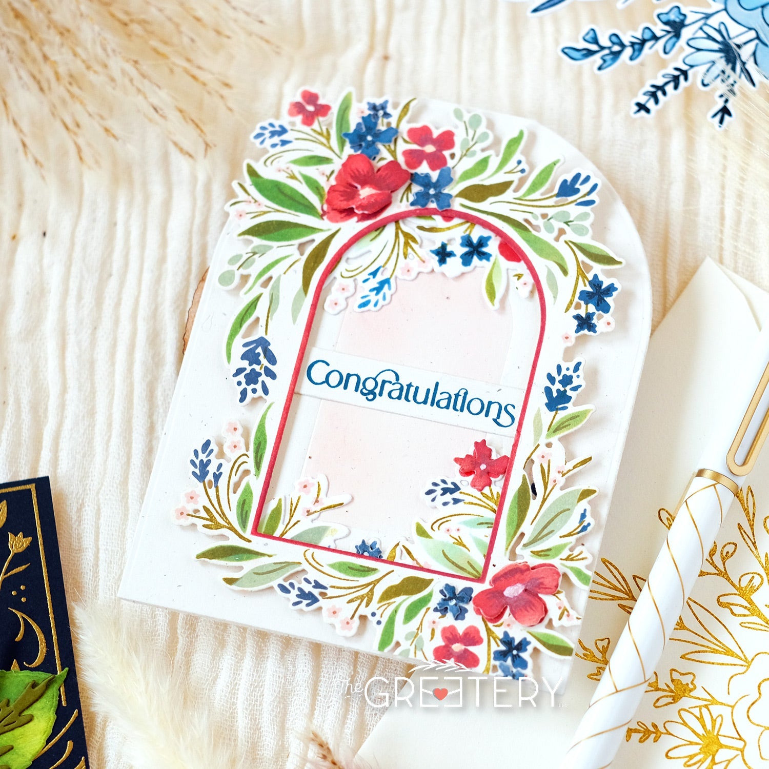 Floral Arches Stamp + Stencil