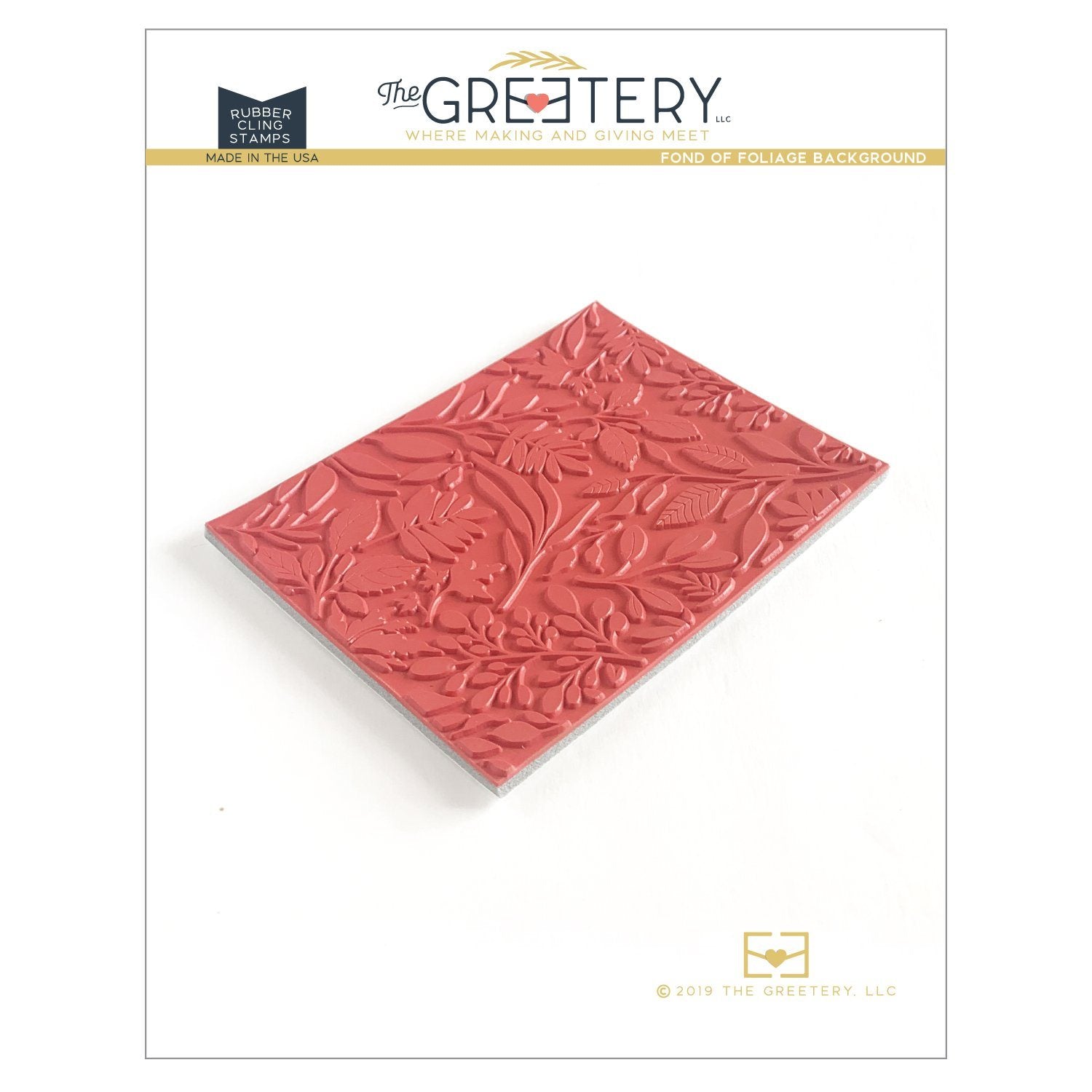Fond of Foliage Background Stamp