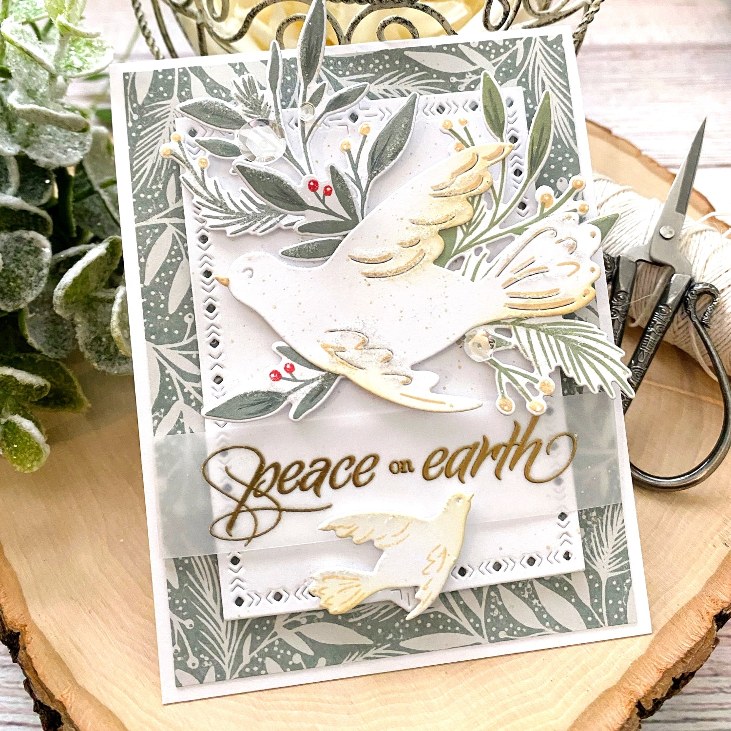 Peaceful Doves Details stamp set