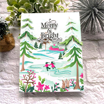 Arched Holiday Sentiments Stamp Set