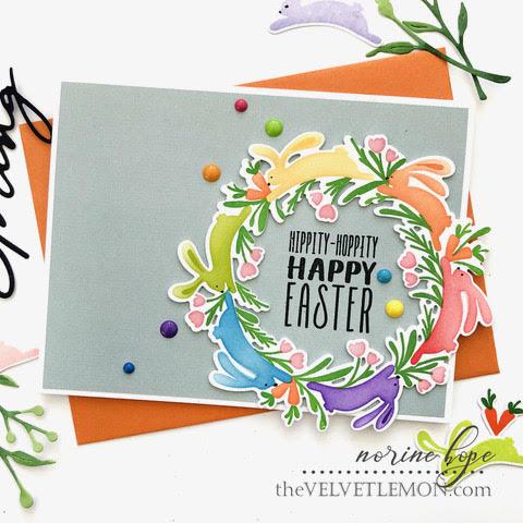 Bunny Hop Stamp + Stencil
