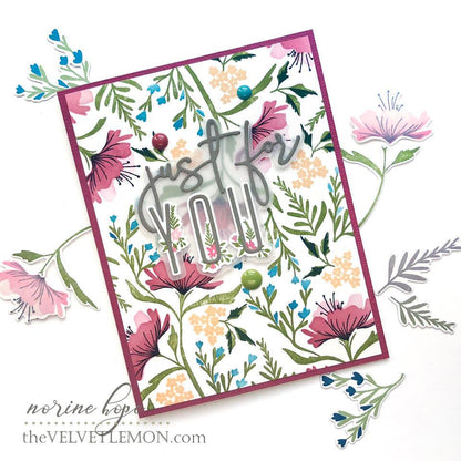 Print Shop: Fresh Floral Stamp + Stencil