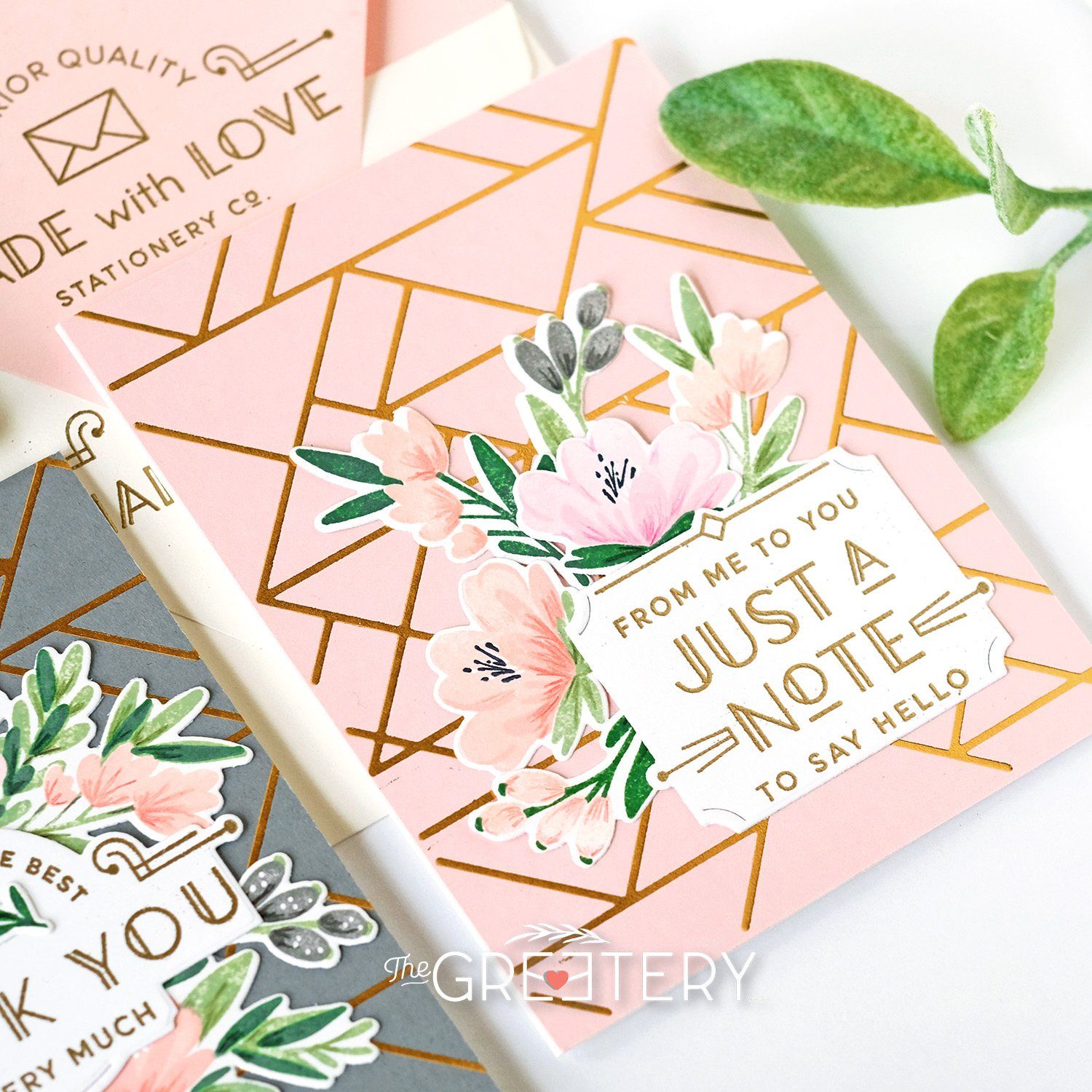 Deco Triangles Hot Foil Plate