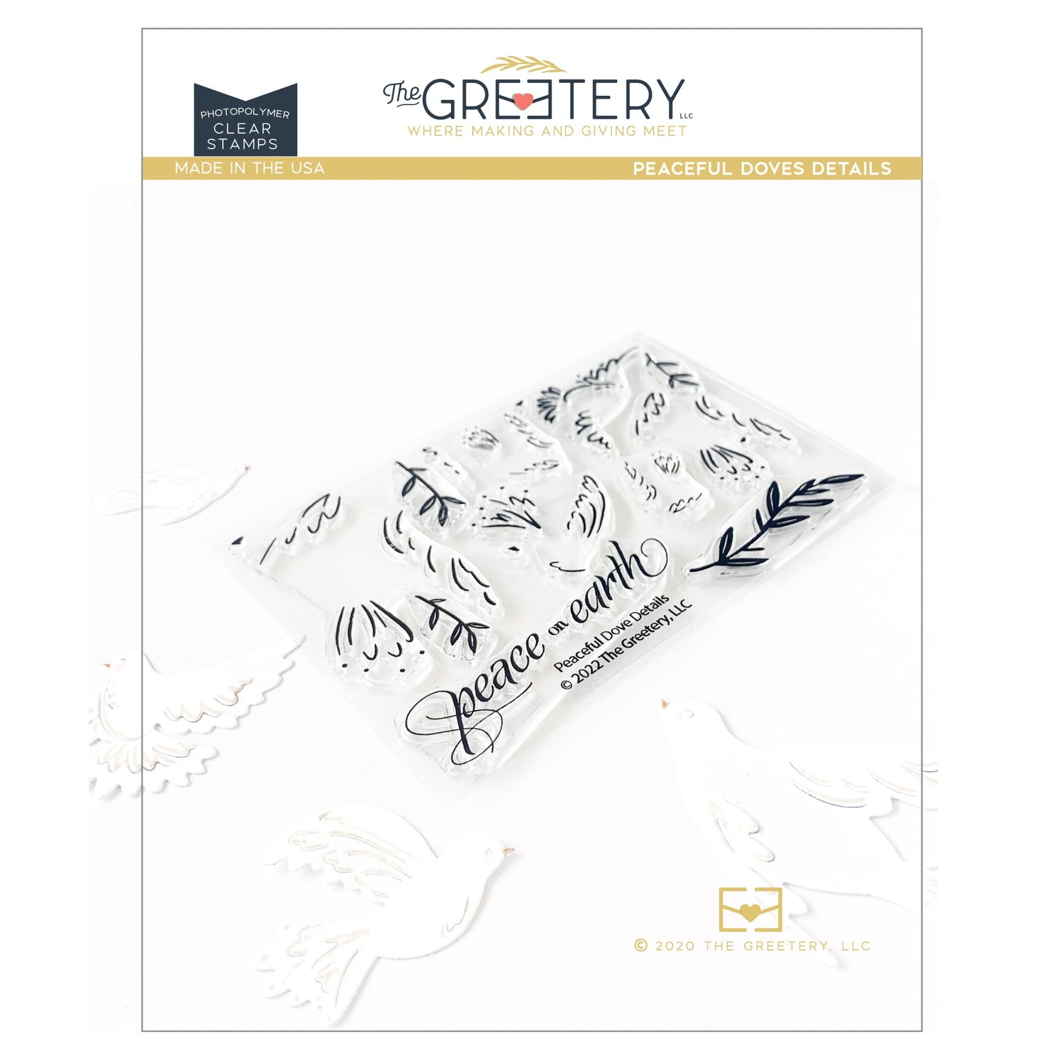 Peaceful Doves Details stamp set