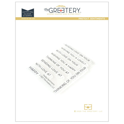 PreText Sentiments Stamp Set