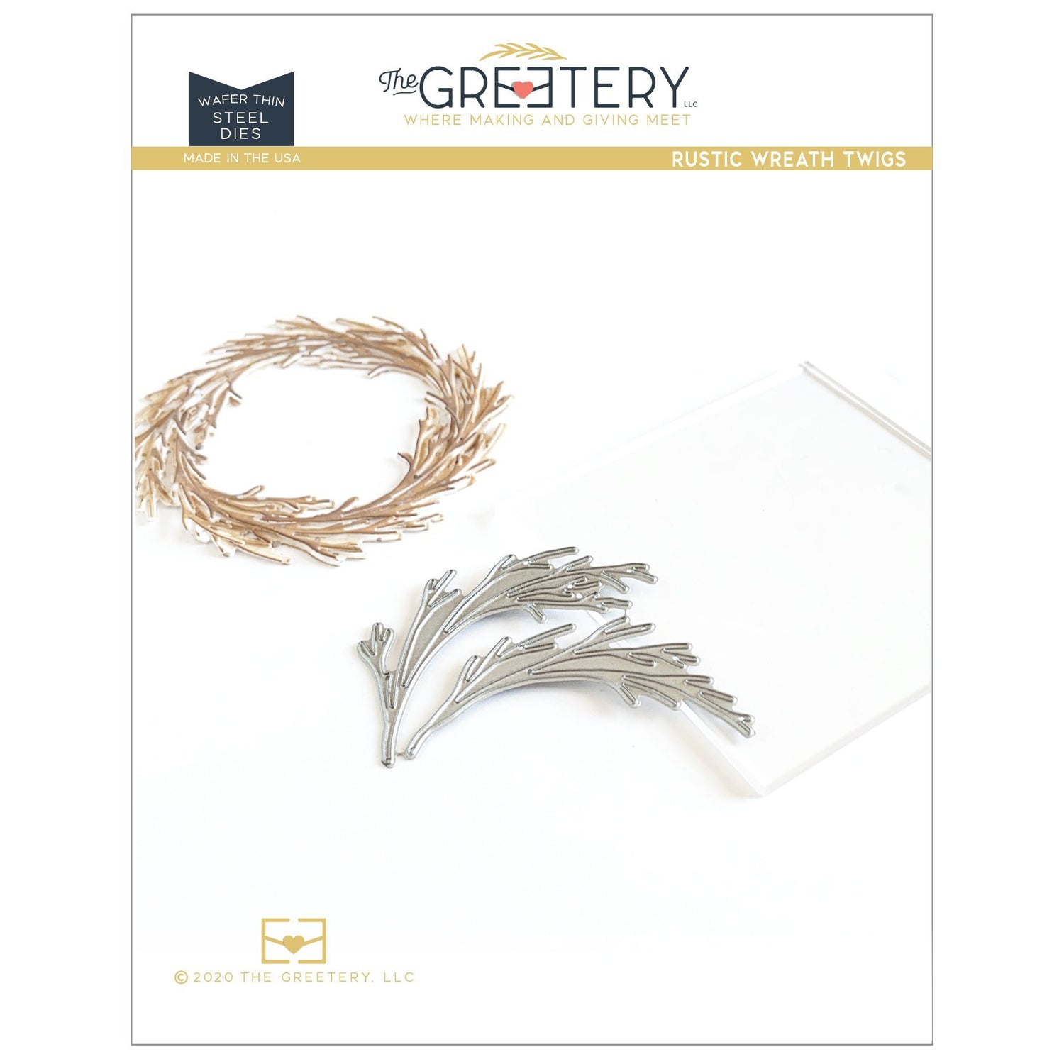 Rustic Wreath Twigs Die