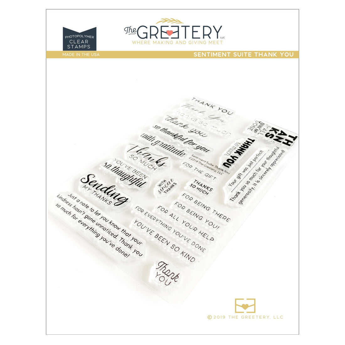 Sentiment Suite: Thank You Stamp Set