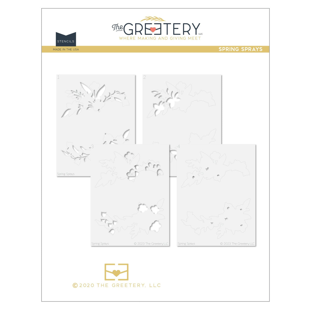 Spring Sprays Stencil – The Greetery