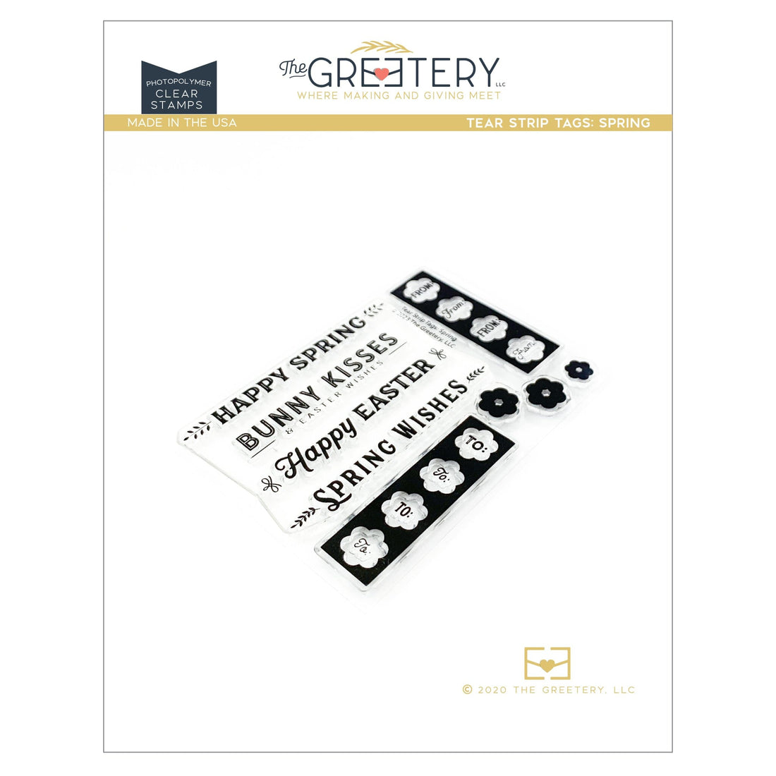 Tear Strip Tags: Spring Stamp Set