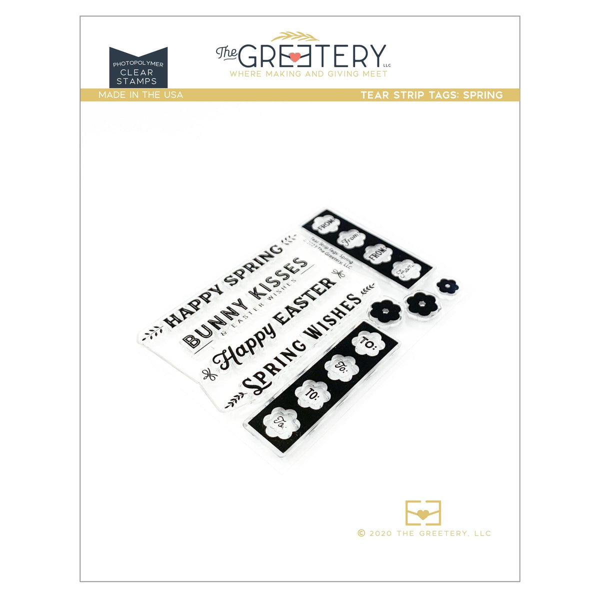 Tear Strip Tags: Spring Stamp Set – The Greetery