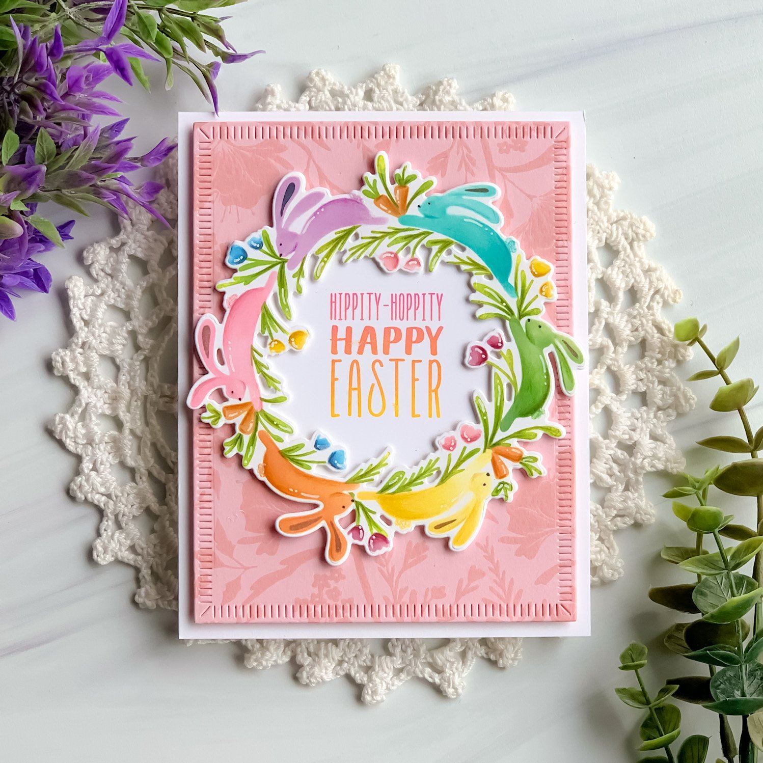 Bunny Hop Stamp + Stencil