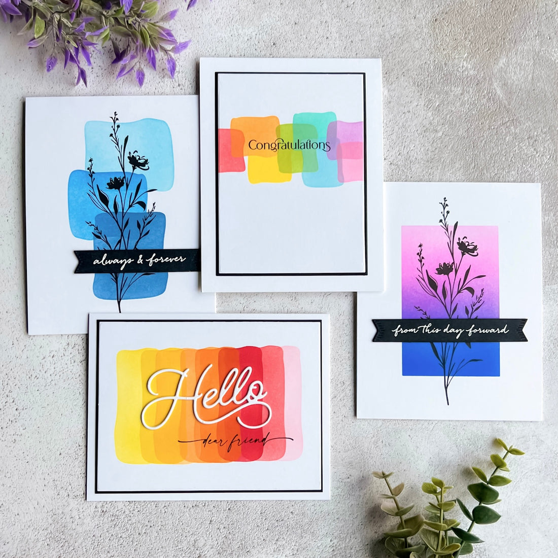 Color Spots Stencil
