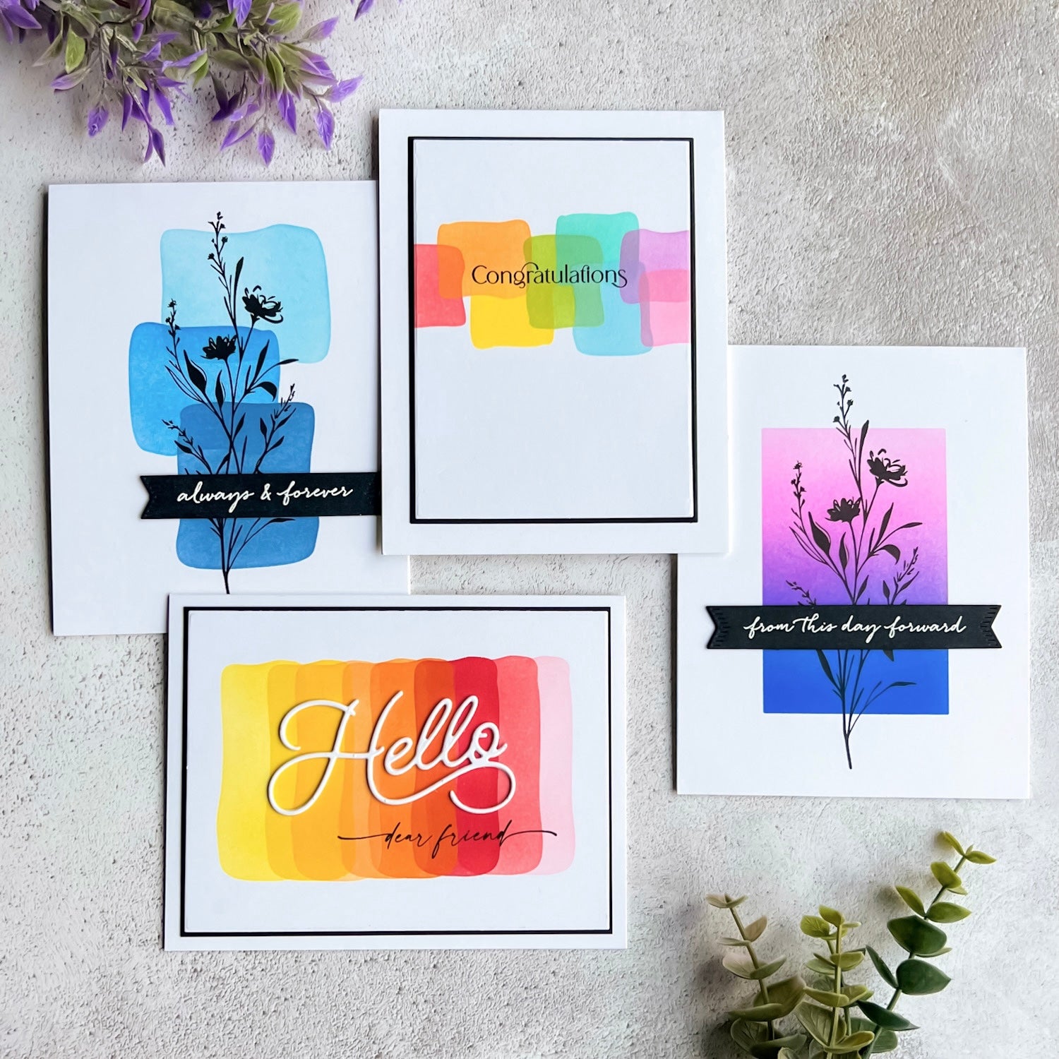 Color Spots Stencil