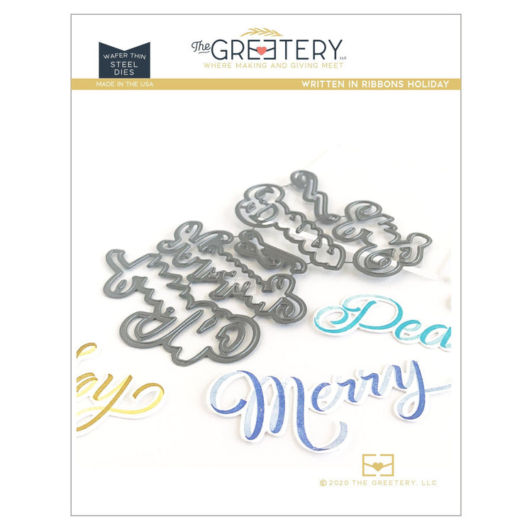 Written in Ribbons Holiday Die – The Greetery